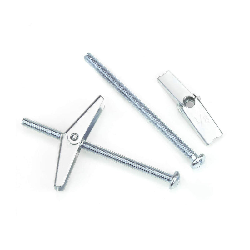 [Australia - AusPower] - Sutemribor 1/8X2-Inch Toggle Bolt and Wing Nut for Hanging Heavy Items on Drywall, 50 Pack 
