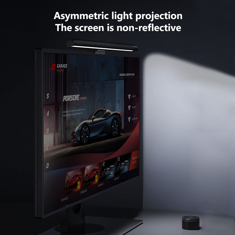 [Australia - AusPower] - Computer Monitor Light Bar,Wireless Remote Control Multiple Screen lamp Dimmer Switch,USB Powered, E-Reading LED Hanging Light,for Office/Home, Hue/Brightness/Color Temperature Adjustment (Wireless) Wireless 