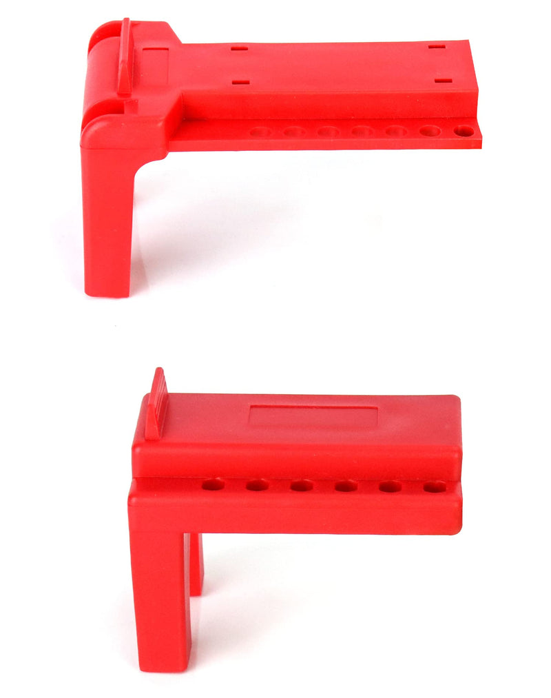 [Australia - AusPower] - QWORK Ball Valve Lockout, Safety Lock, 1/2" - 2-1/2" Diameter, Red 