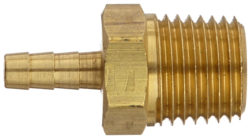 [Australia - AusPower] - Dixon Valve BN122 Brass Hose Fitting, Male Insert, 1/4" NPTF Male x 1/8" Hose ID Barbed 1/4" x 1/8" 