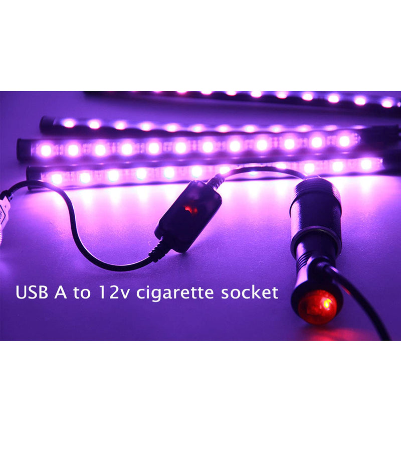 [Australia - AusPower] - WYMECT USB A Male to 12V Car Cigarette Lighter Socket Female Converter Cable (8W Max) Black 