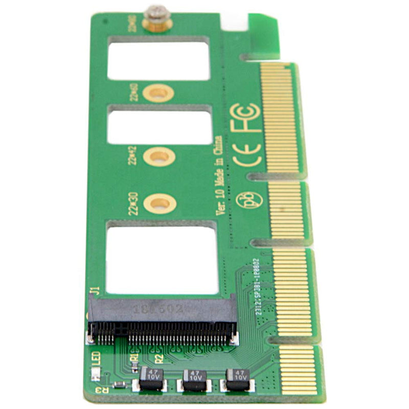 [Australia - AusPower] - JacobsParts M.2 to PCIe NVMe SSD Adapter Card 2242 2260 2280 M2 Drive to Desktop PCI Express x4 x8 x16 Slot, Minimalist Design 