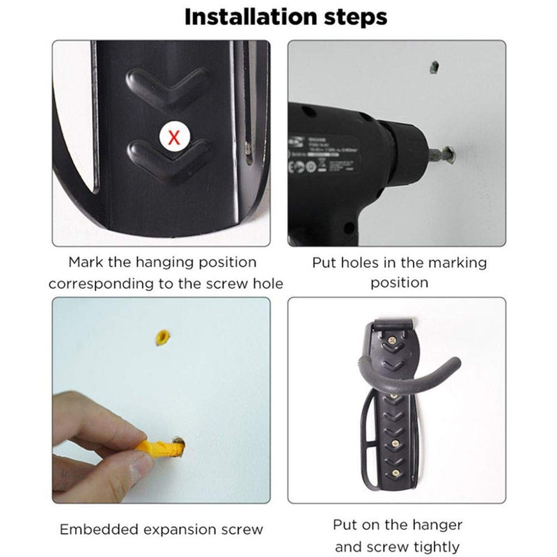[Australia - AusPower] - Coherny Wall Hanging Hook with Maximum Load of 50kg for Xiaomi Scooter M365/PRO and Ninebot ES1 ES2 Electric Scooter 