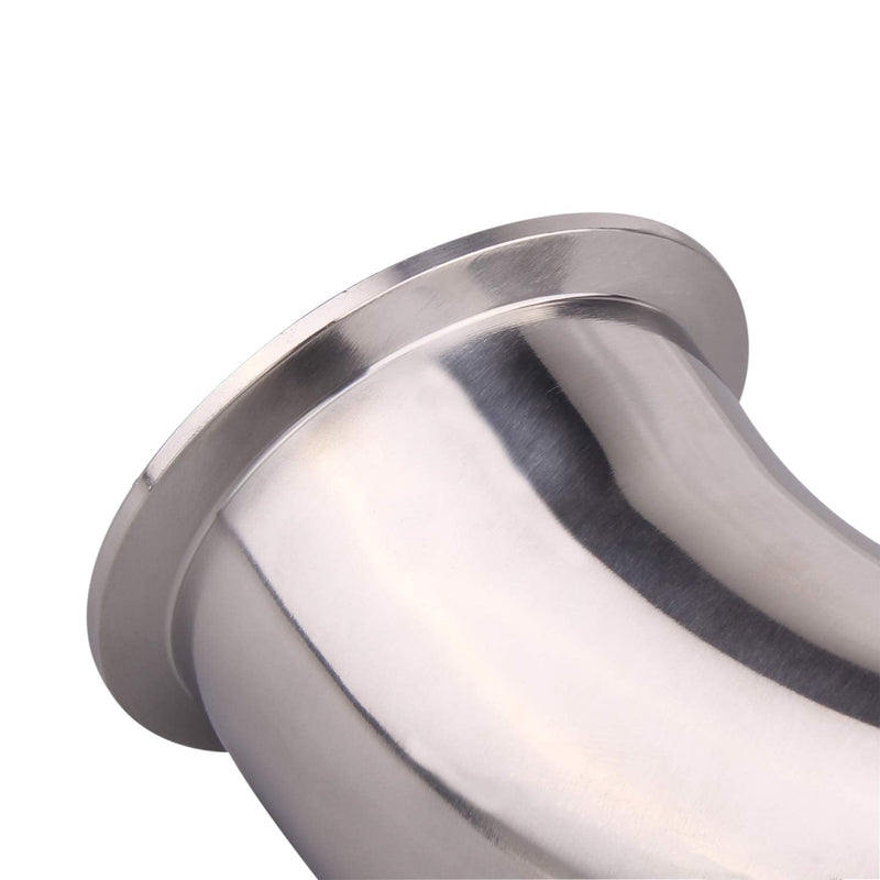 [Australia - AusPower] - DERNORD 45 Degree Elbow | 2.5 Inch Tube OD Stainless Steel 304 Pipe Fitting Fits Tri Clamp 2.5 Inch (2.5" Pipe OD) 2.5" Pipe OD 