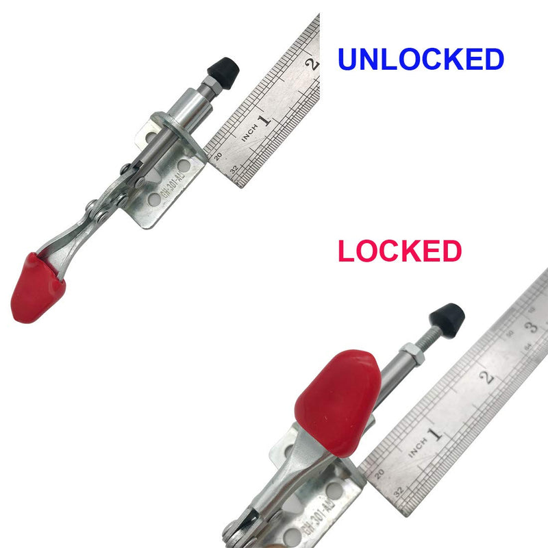 [Australia - AusPower] - MIKMAYTOO Push Pull Action Toggle Clamps 6 PACK 301AM Latch Anti-slip Hand Tool 110Lbs Holding Capacity Quick Release Woodworking Clamp  (301AM) 