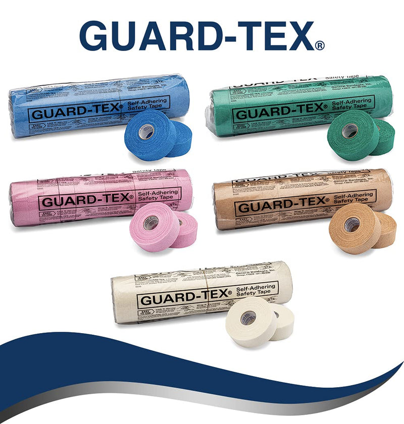 [Australia - AusPower] - Guard-tex Blue 1" Finger Tape - Self-Adhering Safety Tape for Industrial, Athletic & Medical Use - 12 rolls x 30 yds 1 Inch 