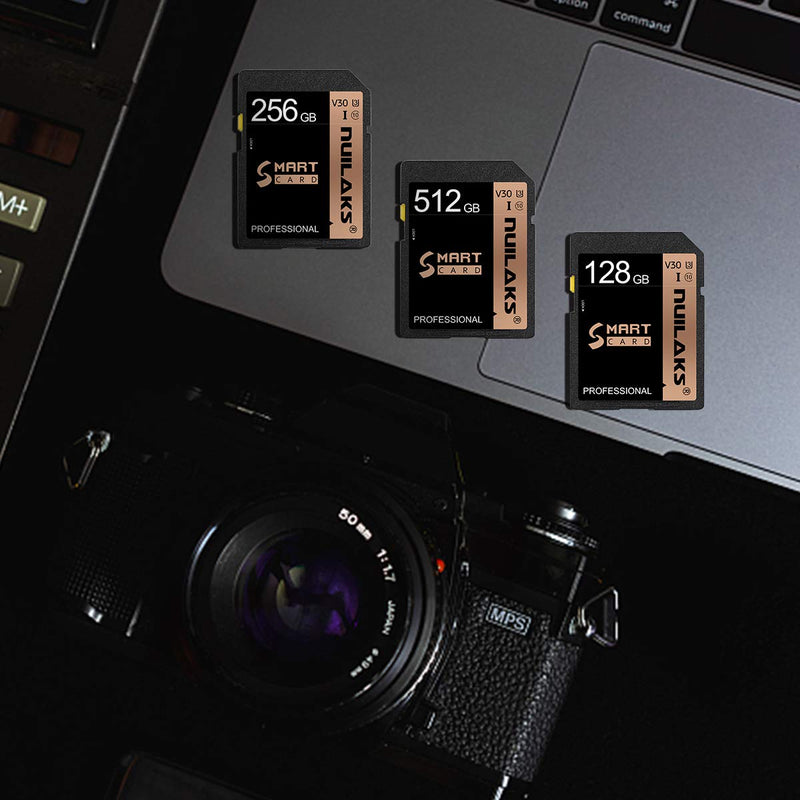 [Australia - AusPower] - 512GB SD Card Memory Card Class 10 High Speed Security Digital Memory Card for Vloggers, Filmmakers, Photographers & Content Curators 