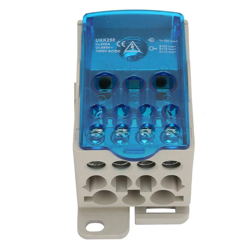 [Australia - AusPower] - 250A Din Rail Distribution Box，Terminal Block Distribution Box，Universal Power Junction Box Block Distribution Box 
