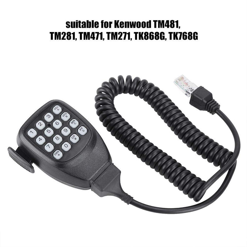 [Australia - AusPower] - Diyeeni 8pin Handheld Speaker Microphone with Keyboard for Kenwood TM481 TM281 TM471 TM271 TK868G TK768G Mobile Radio 
