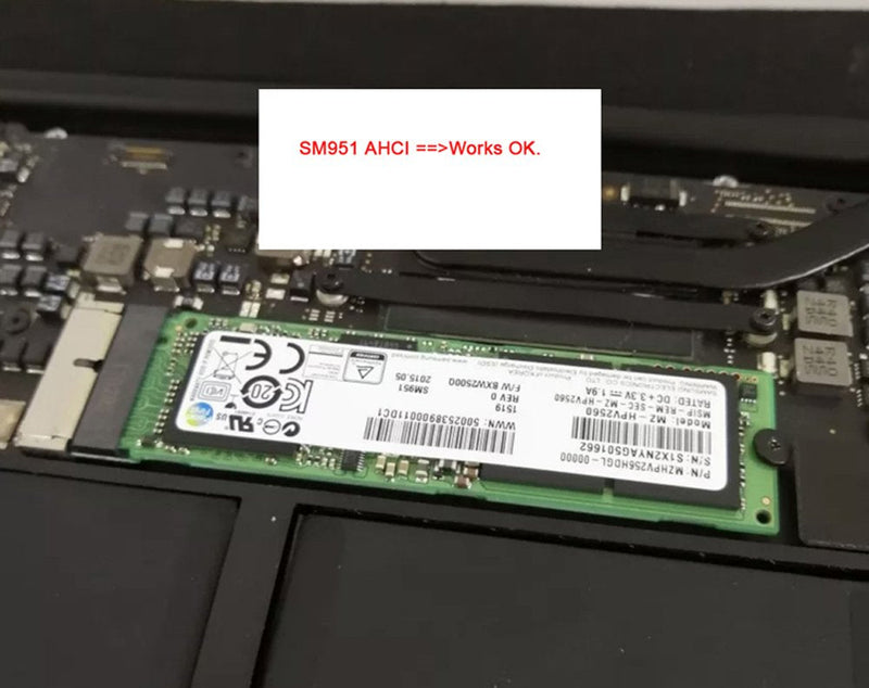 [Australia - AusPower] - Cablecc 12+16pin 2014 2015 to M.2 NGFF M-Key SSD Convert Card for A1493 A1502 A1465 A1466 