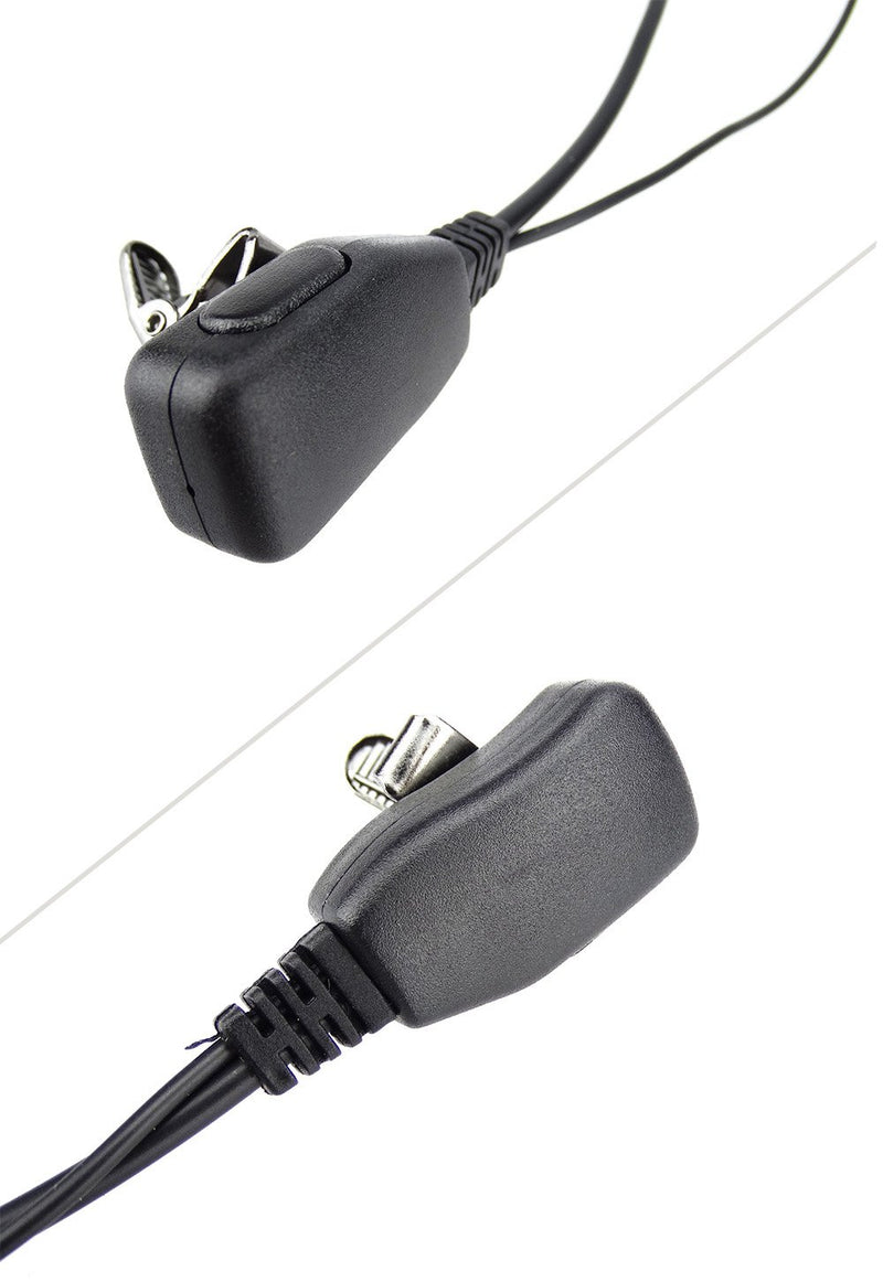 [Australia - AusPower] - XFOX 2Pin Advanced D Shape Clip-Ear PTT Headset Earpiece Mic for Motorola 2 Way Radios GP88S GP300 GP68 GP2000 GP88 GP3188 CP040 CP1200 A8 A6 A10 A12 Walkie 