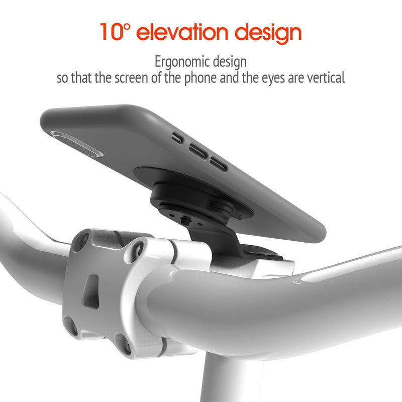 [Australia - AusPower] - Bike Phone Mount,Mountain Bicycle Cell Phone Holder,Universal Aluminum Handlebar Stem Phone Clamp,Cycling Mobile Phone Clip,MTB Road Bike Quick Attach/Detach for iPhone Samsung Galaxy Google-Black 【1st Gen】Stem Mount-Black 