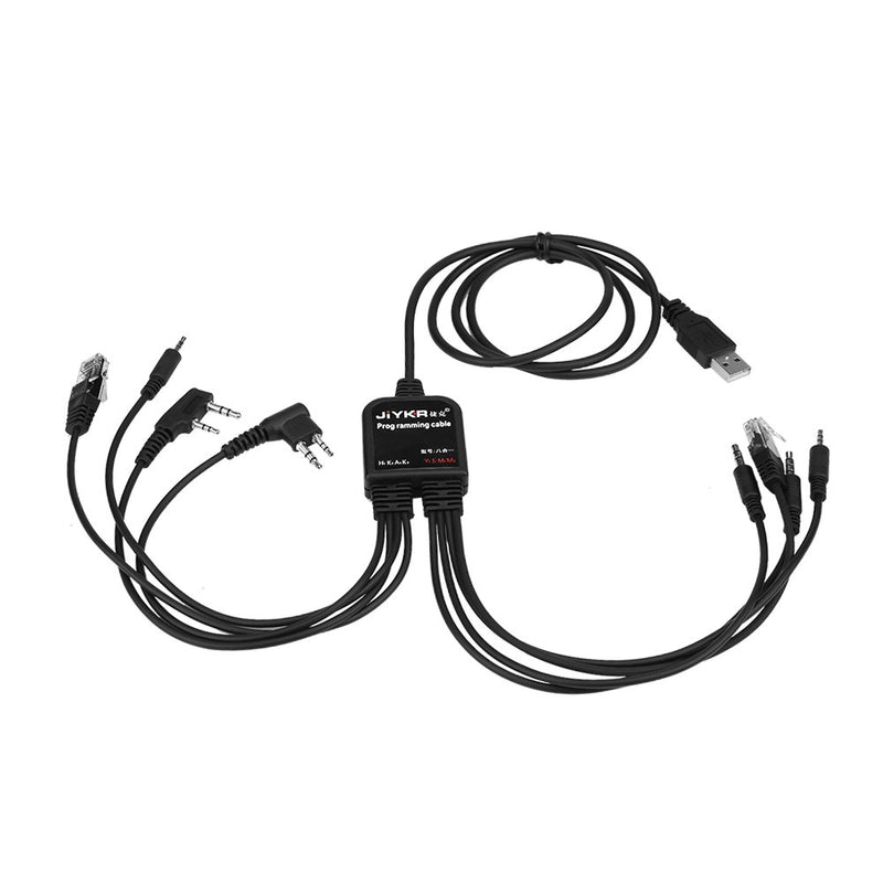 [Australia - AusPower] - 8 in 1 Multifunctional USB Programming Cable Compatible for Kenwood/QuanSheng/HYT/Motorola Walkie Talkie 