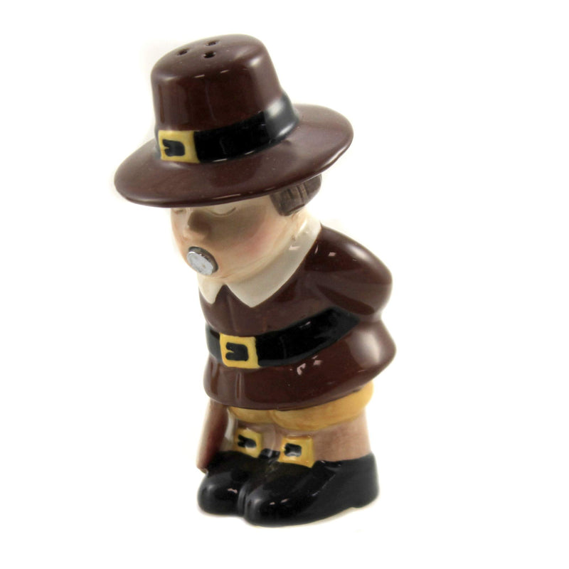 [Australia - AusPower] - Turkey and Pilgrim Magnetic Ceramic Thanksgiving Salt and Pepper Shakers 