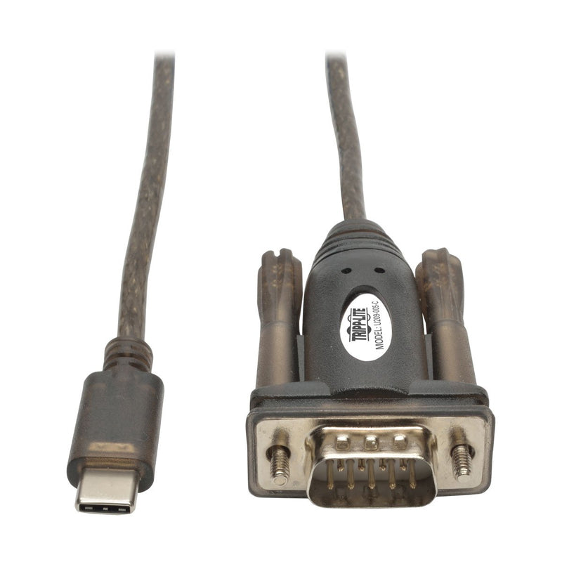 [Australia - AusPower] - Tripp Lite USB-C to DB9 Serial Adapter Cable, 5' USB 2.0 Type C to RS-232 (M/M), 5ft (U209-005-C) 
