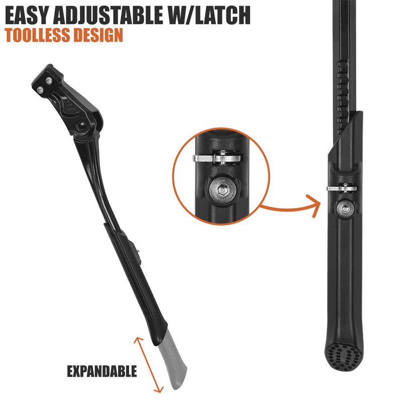 [Australia - AusPower] - BV Adjustable Rear Mount Bicycle Bike Kickstand for 24" - 29" Mountain Bike/Road Bike/BMX/MTB 