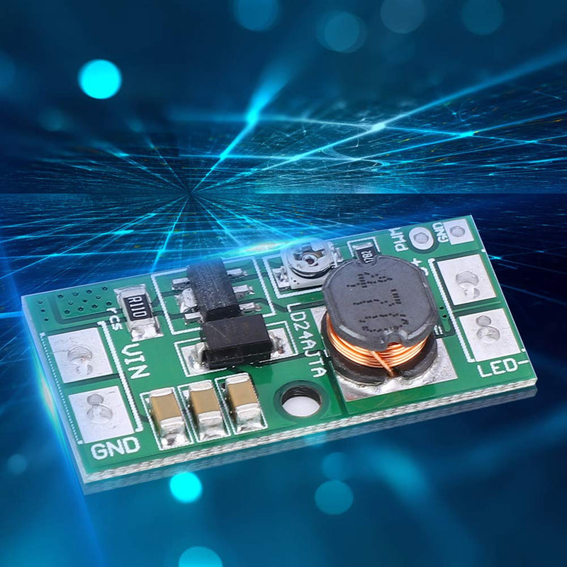 [Australia - AusPower] - LD24AJTA 2 PCS Adjustable LED Driver Board 20W DC6~25V LED PWM Controller DC-DC Step-Down Constant Current Converter 