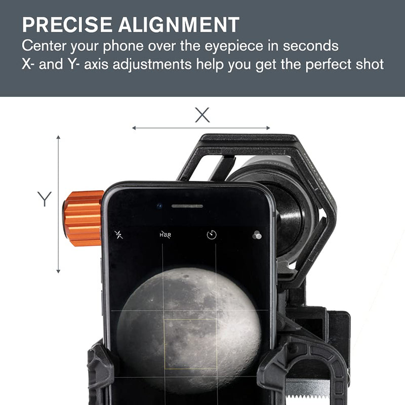 [Australia - AusPower] - Celestron - NexGO 2-Axis Universal Smartphone Adapter - Digiscoping Smartphone Adapter - Capture Images and Video Through Your Telescope or Spotting Scope NeXGO 2-Axis Smartphone Adapter 