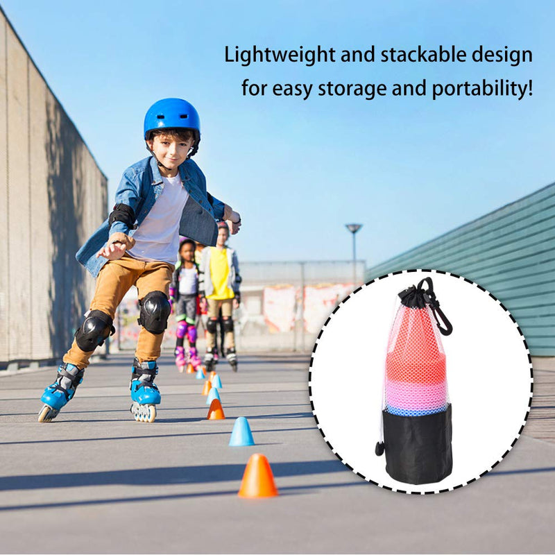 [Australia - AusPower] - TOBWOLF 50 Pack Mini Sports Training Cones, 8cm / 3.15" Height Small Flexible Traffic Cones, Agility Field Marker Cones for Soccer Football Drills Training, Party, Indoor Outdoor Activity or Events 