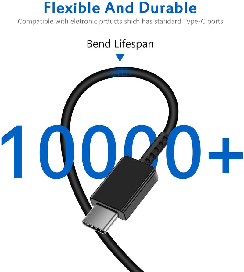 [Australia - AusPower] - Super Fast Charger, 2-Pack 25W USB-C Fast Charger and 2-Pack 6Ft Type C to Type C Cable for Samsung Galaxy S20/S20 Ultra/S20+/S21/S21 Ultra/ S21+/ Note 20 Ultra/Note 10+/ Note 10 