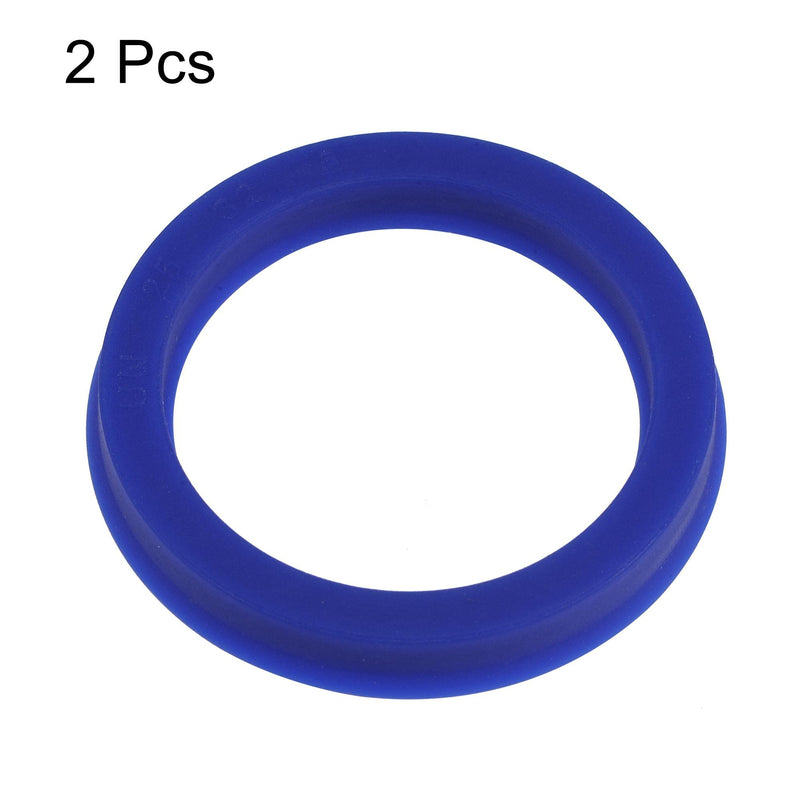 [Australia - AusPower] - uxcell UN Radial Shaft Seal 25mm ID x 32mm OD x 5mm Width PU Oil Seal, Blue Pack of 2 25mmx32mmx5mm 