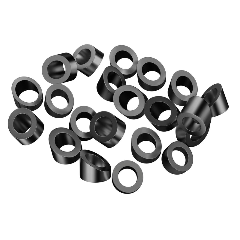 [Australia - AusPower] - BLIKA 20 Pack 5/16" ID Black Angle Washers for Cable Railing Posts, Stainless Steel 30 Degree Black Angle Beveled Washer for 1/8", 3/16" Invisible Cable Railing Hardware, Cable Railing Angled Washer 