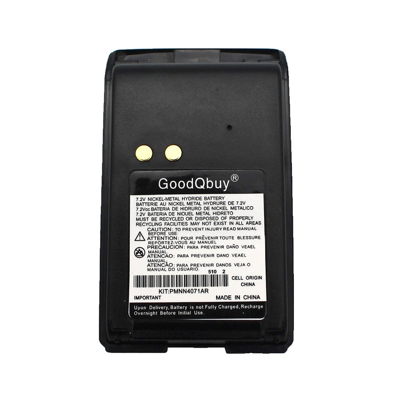[Australia - AusPower] - GoodQbuy 1800mAh 7.2V Ni-MH Replacement Two-Way Radio Battery is Compatible with Motorola Mag One BPR40 A8 PMNN4071 PMNN4071A PMNN4071AR + Belt Clip 