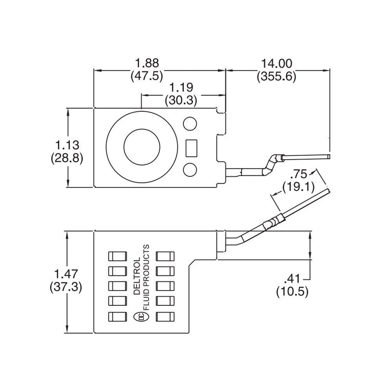 [Australia - AusPower] - Deltrol 10226-14 12VDC Solenoid Coil 16W Hydraulic Power Unit Lift Dump 