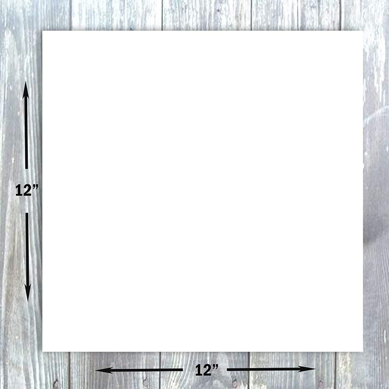 [Australia - AusPower] - Hamilco White Cardstock Scrapbook Paper 12x12 Heavy Weight 100 lb Cover Card stock – 25 Pack 