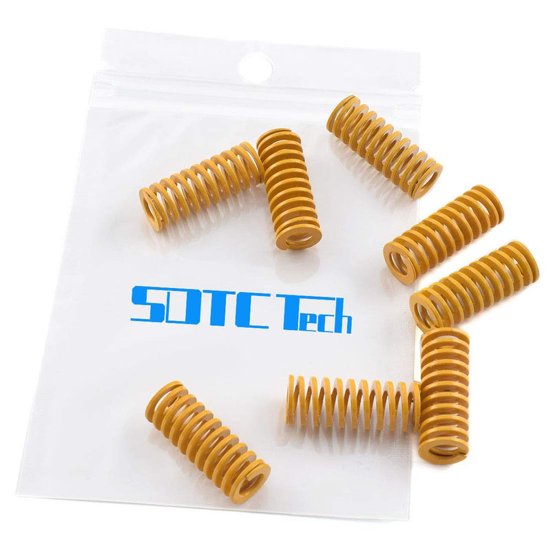 [Australia - AusPower] - SDTC Tech 3D Printer Light Load Die Spring 10mm 25mm(OD H) Heated Bed Compression Springs for Creality CR-10 10S S4 Bottom Connect Leveling - 8 Pack 10*25 