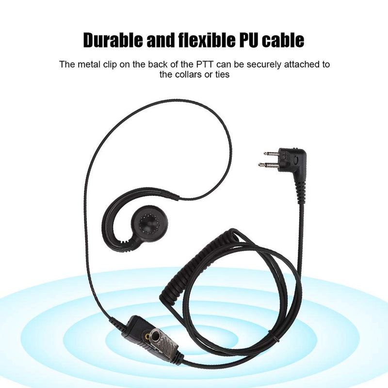 [Australia - AusPower] - Cuifati AEH3000-M1A Walkie Talkie Two Way Radio Black Headset Mic for Motorola, Modular Design 180° Rotating Speaker Earpiece, ABS Durable Walkie Talkie Earphone High Sound Quality 
