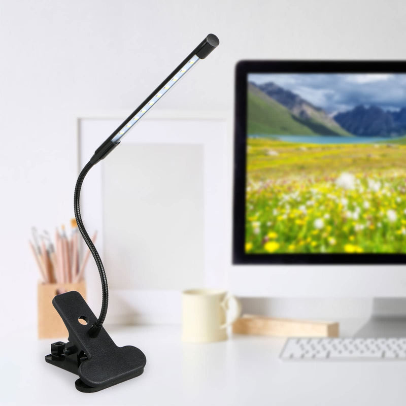 [Australia - AusPower] - USB Reading Light, Linkstyle LED Clip on Book Light for Reading in Bed, Dimmable Touch Control Desk Lamp with Clamp, Flexible Gooseneck Eye Protection Table Lamp for Home Office Study Usb Powered 