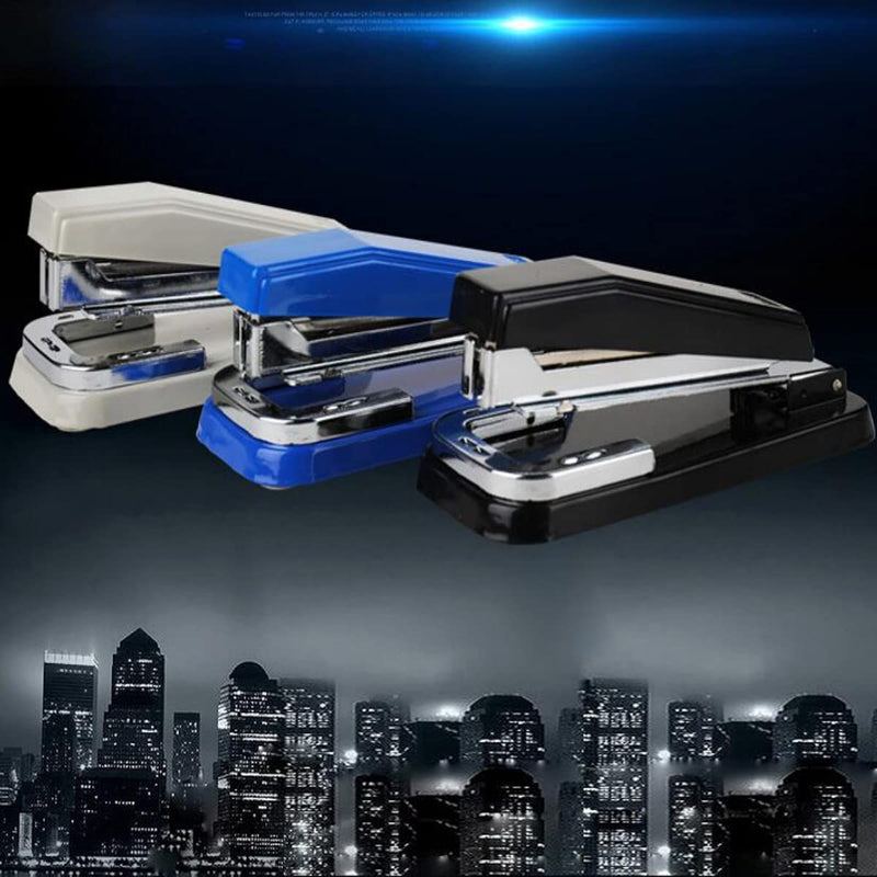 [Australia - AusPower] - SKYXINGMAI Office Desktop Staplers- 25 Sheet Capacity, Portable,with Staples(1000pcs) for Office, Home and School, Classroom or Desktop Accessories, Strong,Durable and Non-Slip Stapler (White) White 