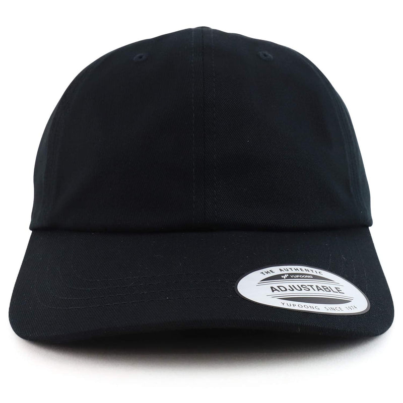 [Australia - AusPower] - Armycrew Oversize Big XXL Plain Unstructured Soft Crown Cotton Outdoor Cap XX-Large Black 