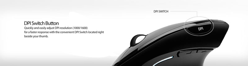 [Australia - AusPower] - Adesso iMouseE1 - Vertical Ergonomic Illuminated Optical 6-Button USB Mouse - Right Hand Orientation, Black 