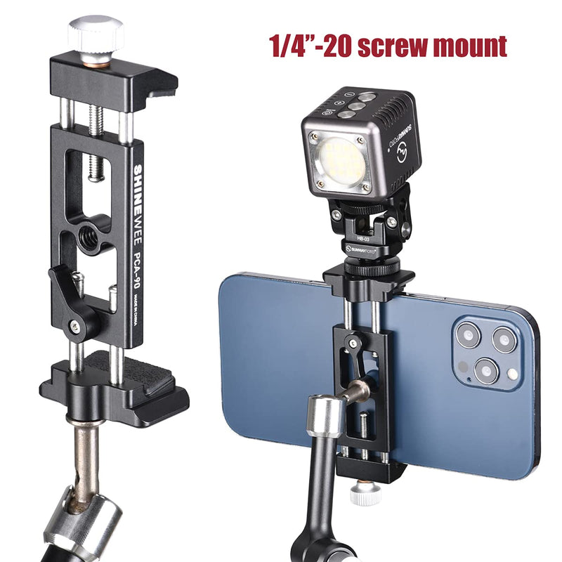 [Australia - AusPower] - Cell Phone Tripod Mount Adpater,1/4" Socket Mount, ARCA or RRS Quick Release Phone Holder from Tripod Ballhead Clamp,Compatiable iPhone13,12,11,X,8,7,6,Plus,Mini,Se 