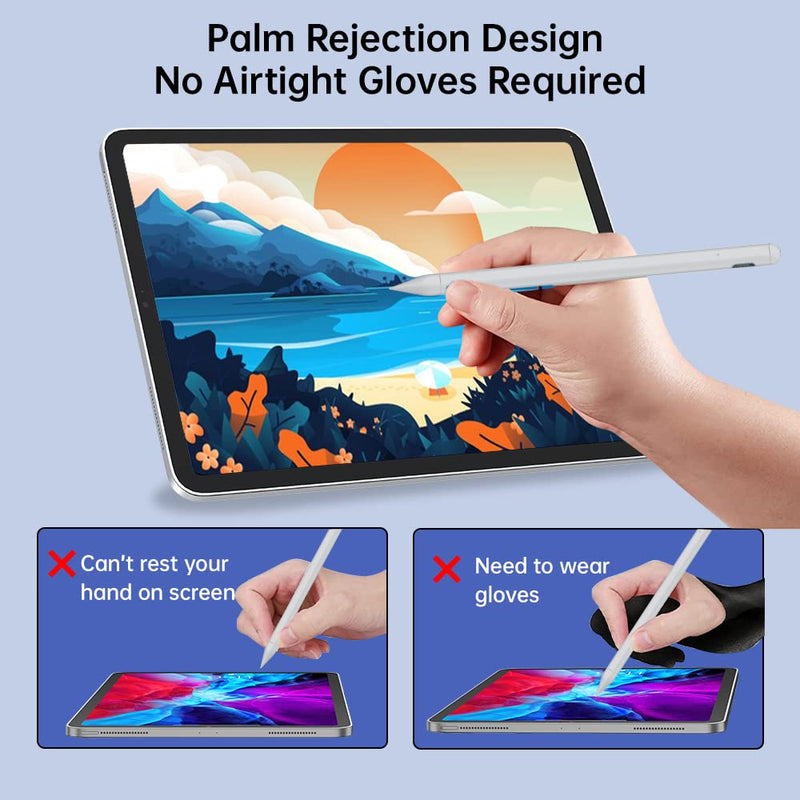 [Australia - AusPower] - Stylus Pen for iPad with Palm Rejection, VersionTECH. Active Pen Pencil Compatible with Apple iPad Pro(2018-2021) 11 inch,12.9 inch, iPad Air 3, iPad Mini 5, iPad 6/7/8 for Precise Writing/Drawing 