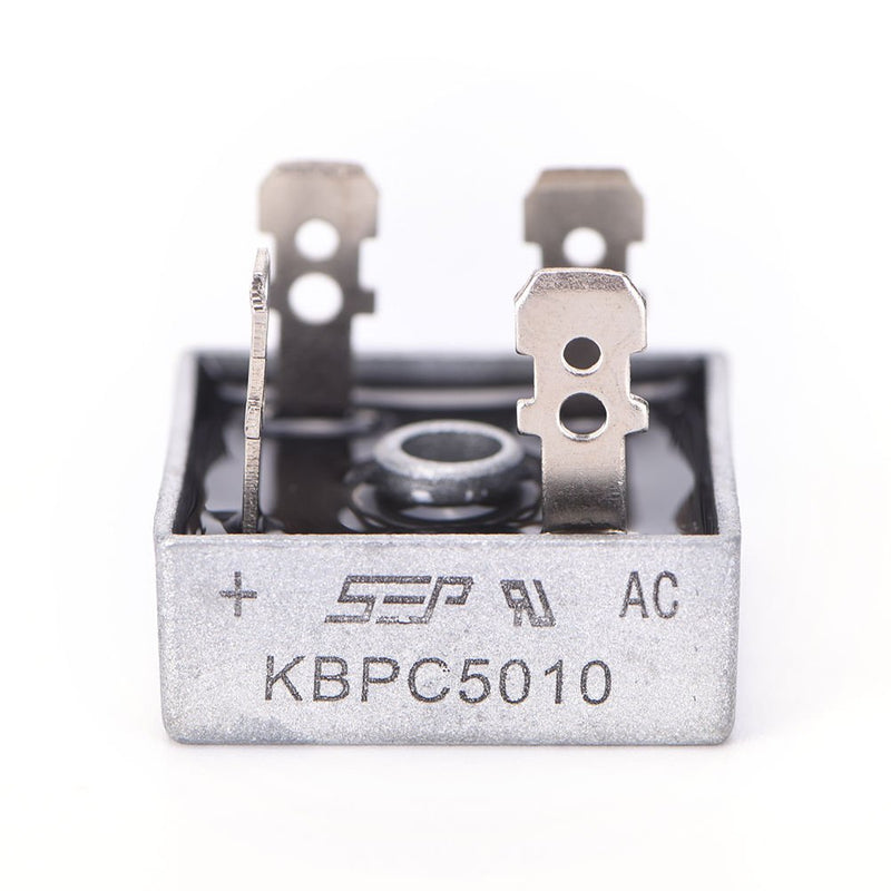 [Australia - AusPower] - KBPC5010 Bridge Rectifier Diode 50A 1000V KBPC Single Phase Full Wave 50 Amp Electronic Silicon Diodes (Pack of 2) by Envistia Mall 