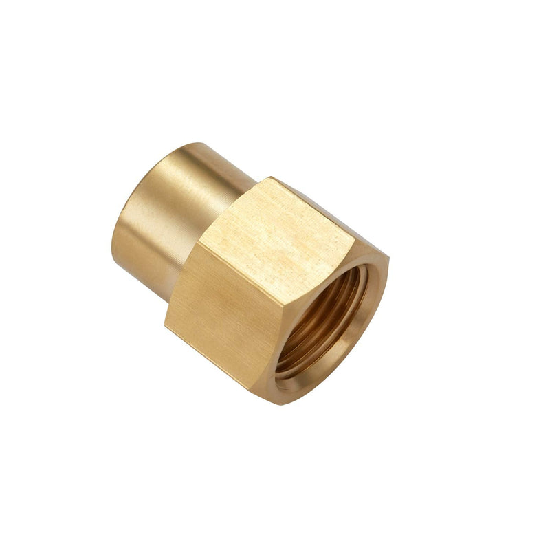 [Australia - AusPower] - Litorange 4 PCS Brass Pipe Fitting Reducer Coupling Adapter，3/8" NPT Female x 1/4 Inch NPT Female Extension Connector, for Fuel/AIR/Water/Oil/Gas WOG 