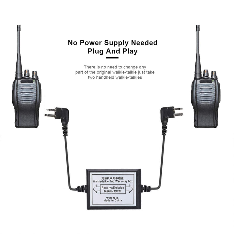 [Australia - AusPower] - Socobeta K-Head Radio Repeater Box Two-Way Relay Box for Walkie Talkie Radio 