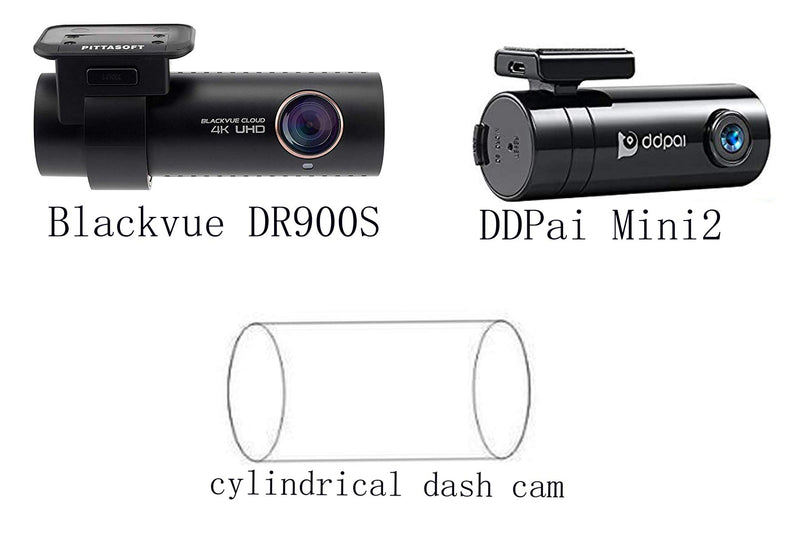 [Australia - AusPower] - Dash Cam Mirror Mount - Fits Cylindrical BlackVue DR900S/750S/650S Series/DDPAI Car Rearview Mirror Mount Kit 