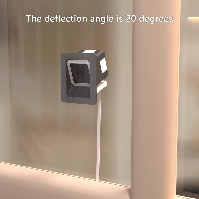 [Australia - AusPower] - Teccle Angled Window Mount for Wyze Cam V3, 20 Degrees Tilt (Up/Down/Left/Right), Through Window Use Cam v3, Helps You Watch Front Yard and Driveway (Black/Pack of 2) 20° tilt window mount black/Pack of 2 