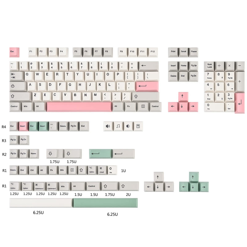 [Australia - AusPower] - Guffercty kred Cherry Profile Keycaps 60 Percent Retro PBT 158-key Cap Cover Set Dye Sublimation for Cherry Mx Switch Mechanical Keyboard (CHERRY/9009) 9009-Cherry 
