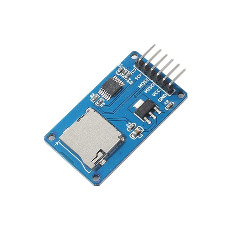 [Australia - AusPower] - 2pcs Micro SD Card Module Storage Board 6-pin TF Card Memory Adapter Reader Module SPI Interface Compatible with Ar-duino 