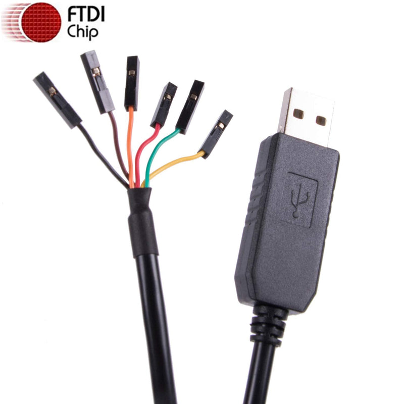 [Australia - AusPower] - USB to TTL UART Serial 5V 3.3V Adapter Converter Cable 4 Pin 0.1 inch Pitch Female Socket TTL-232r-RPI Debug Cable with FTDI Chip for Windows 10 8 7 XP Vista Android Mac OS … (Logic 3.3v Level) Logic 3.3v Level 