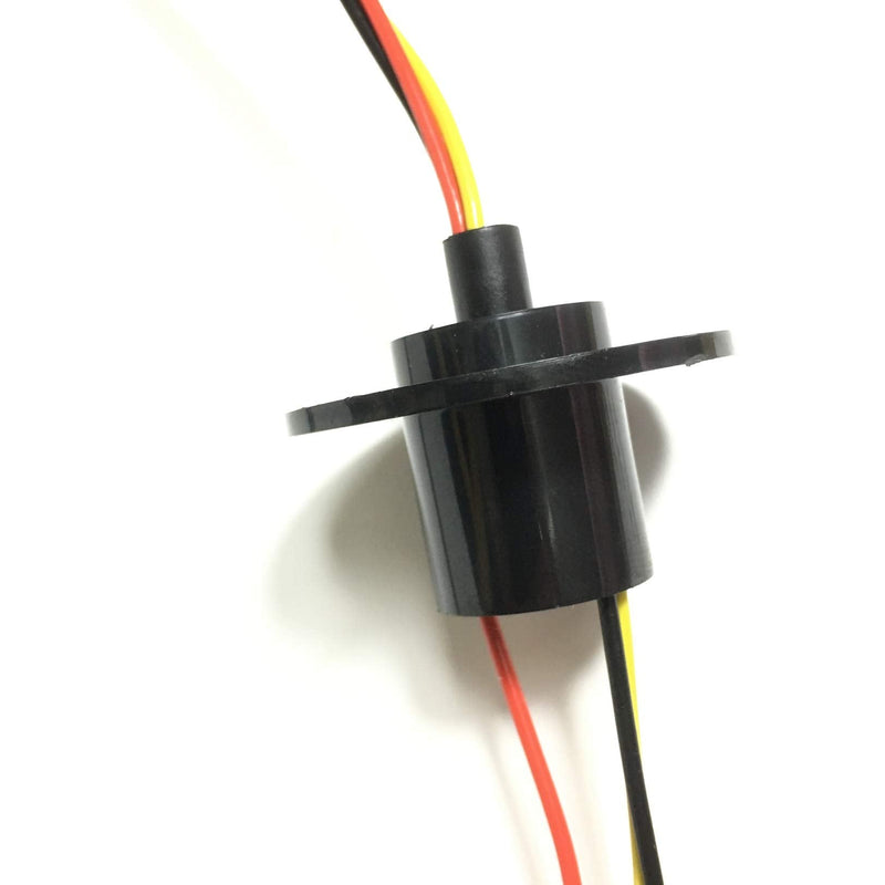 [Australia - AusPower] - Taidacent 3 Wires 4 Wires 5A 10A 15A 30A Electrical Slip Ring Collector Ring Rotary Electrical Contact Joint Rotary Connector Commutator (3 Wires 10A Diameter 22mm) 3 Wires 10A Diameter 22mm 