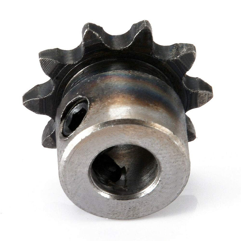 [Australia - AusPower] - Acxico 2Pcs 8mm Bore 10 Teeth 10T Metal Pilot Motor Gear Roller Chain Drive Sprocket 