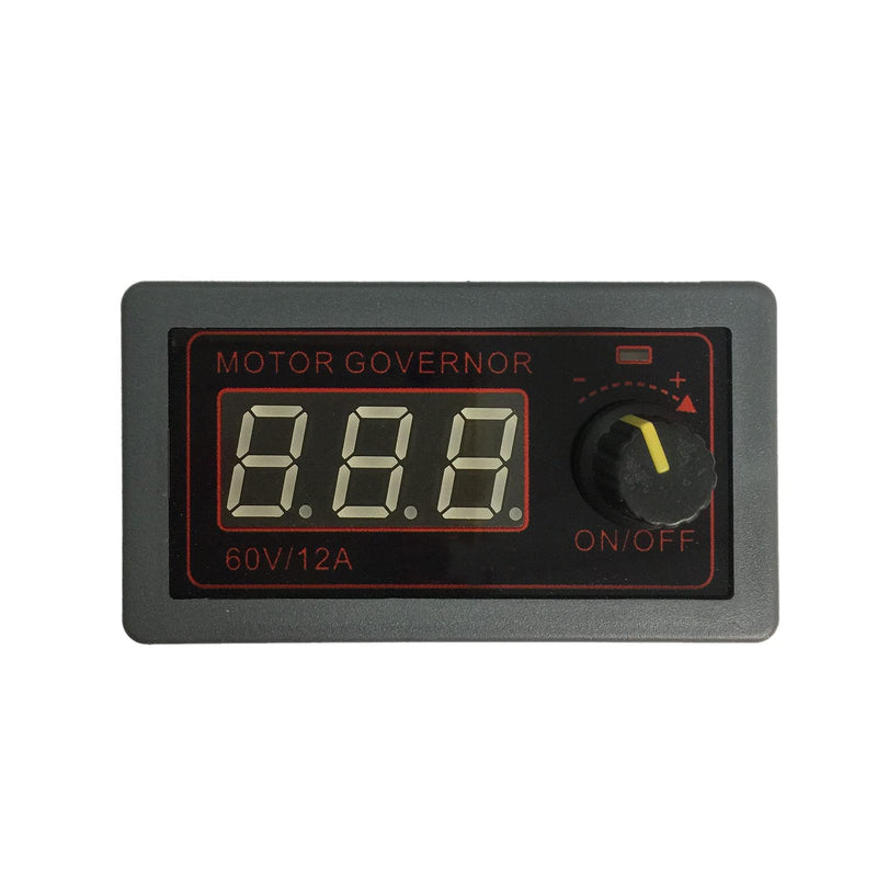 [Australia - AusPower] - DC 12V 24V 36V 48V 12A 500W PWM Motor Speed Controller, Mini Speed Control Switch, Speed Regulator with Stepless Variable Rotary Knob - for Electric Motor, Brush Motor, Car, Generator, Fan (DC 9-60V) 500W 12A 