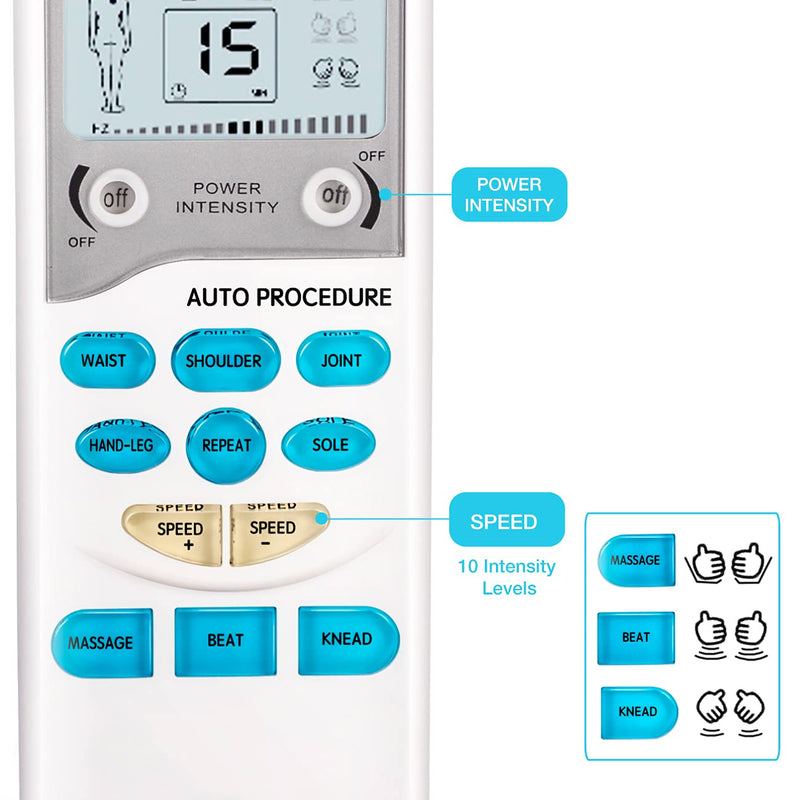 [Australia - AusPower] - Easy@Home TENS Unit Muscle Stimulator - Electronic Pulse Massager, 510K Cleared, FSA Eligible OTC Home Use handheld Pain Relief therapy Device-Pain Management Machine Gift for Mom Dad - EHE009 