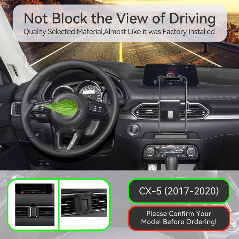 [Australia - AusPower] - ZChan Car Phone Holder Fit for cx5 2015-2019 Upgraded Sensor Locked Phone Mount Custom, Adjustable Car Phone Holder Mount cx8 2019 Accessories， Apply to iPhone 11，iPhone12，iPhone12 Pro max，Samsung 